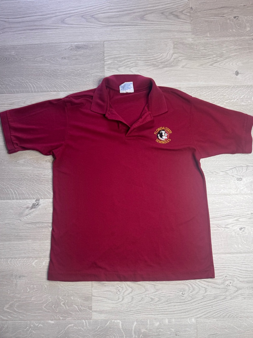 Vintage Hanes FSU Polo Shirt with Embroidered Logo